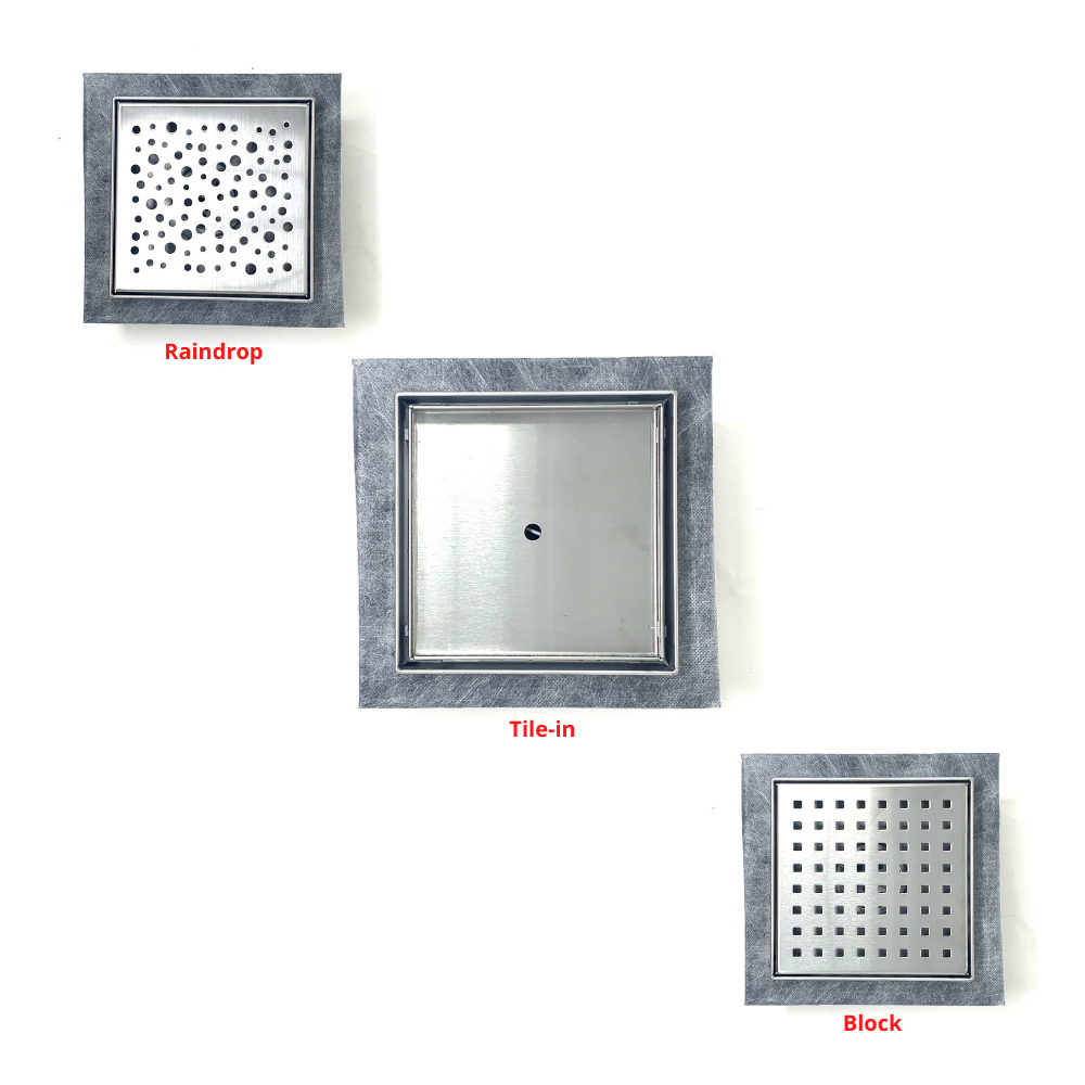 Square Drain with Flange