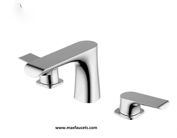 Two Handle Widespread Bathroom Faucet Chrome Finish HM-TS4108-C