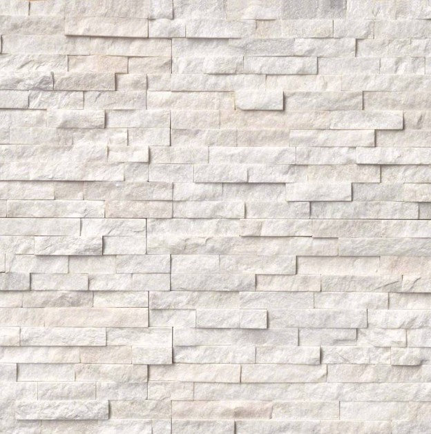 ARCTIC WHITE STACKED STONE 6x12x6 @12.99/sf and 6x12 @6.50/sf