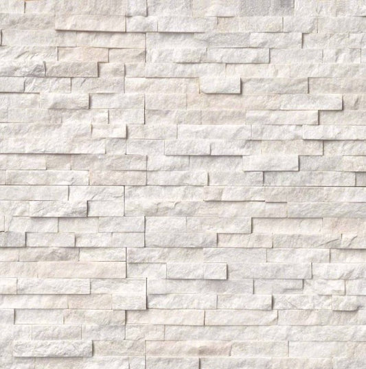 ARCTIC WHITE STACKED STONE 6x12x6 @12.99/sf and 6x12 @6.50/sf