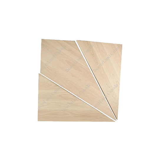 ST101 Set of the Triangle and Rhombus Square Edge Right Turn Red Oak