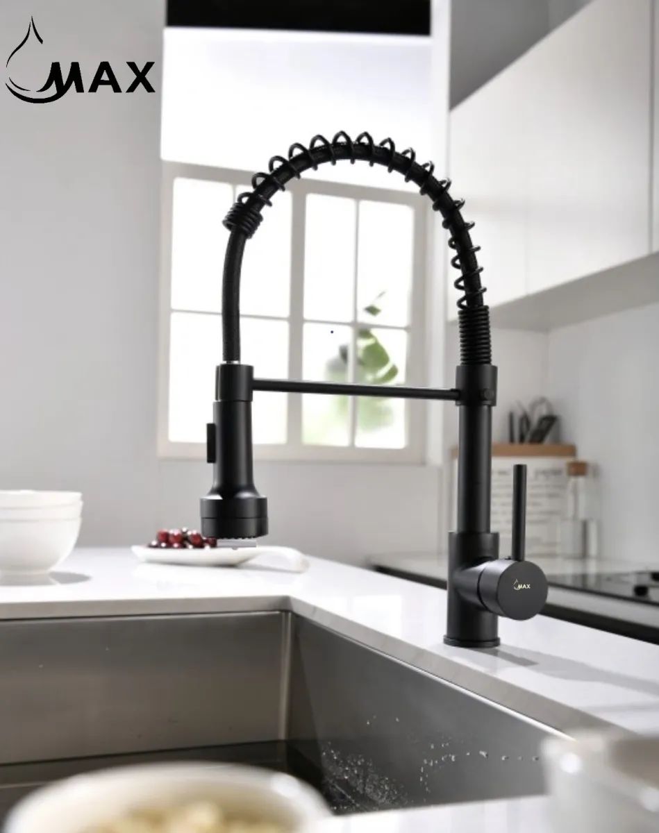 Pull-Down Kitchen Faucet Chef Style 16.5" Matte Black Finish M-18933-MB