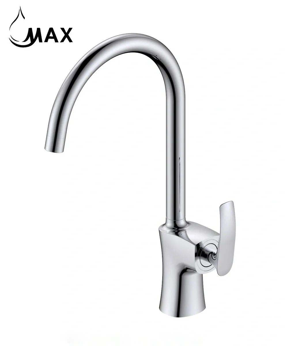 Swivel Kitchen Faucet Single Handle 15" Chrome Finish HM-AF5101-C