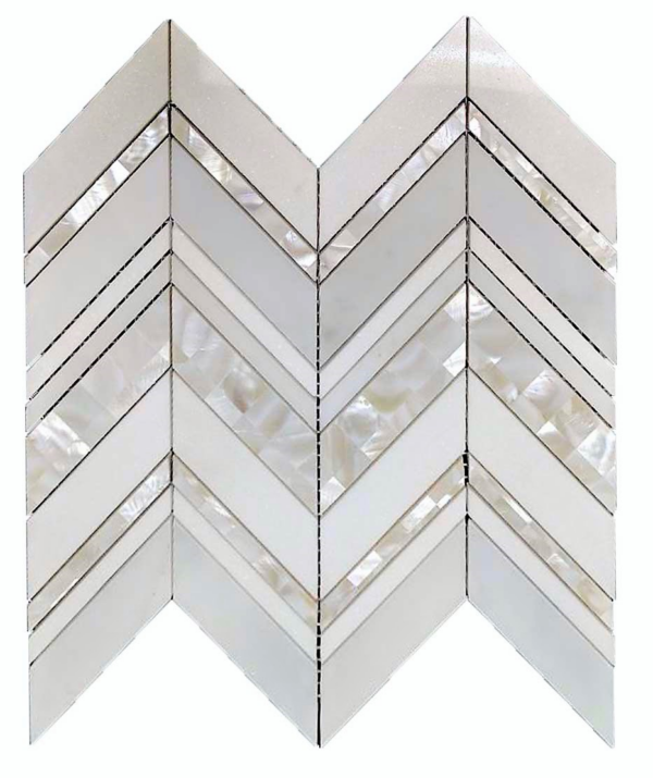 WHITE MOTHER OF PEARL MOSAIC