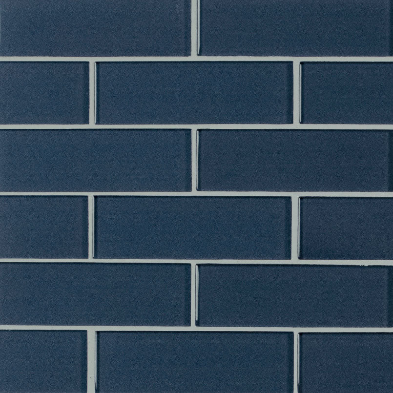 Midnight Glass Subway Tile