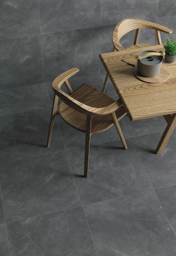 PULPIS NERO RECTIFIED PORCELAIN TILE 12x24 @4.99/sf, 24x24 @5.29/sf and 24x48 @6.00/sf