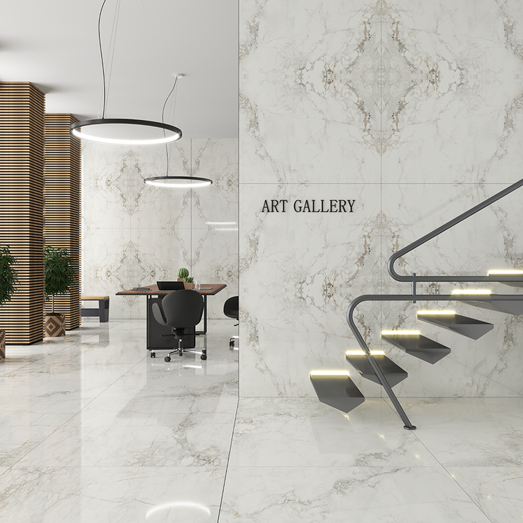 Rustic Art Bookmatch Rectified Porcelain Slab 48x72 @15/sf